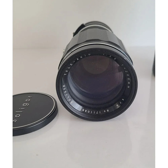 Soligor 200mm F3.5 Telephoto Prime Lens for MD‎ MC Mount SLR Cameras with Case - Picture 3 of 6
